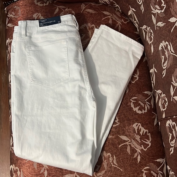 Talbots Denim - new NWT Talbots Flawless High-Waist Straight-Leg white slimming 16